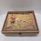 Vintage Block Cube Puzzle 30pcs Safari Animals 6 Sided West Germany