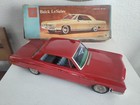 Vintage Large Asahi Atc Japan Tin Friction  Buick Lesabre Toy In Original Box  