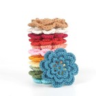 20pcs Flower Sew iron On Patches Crochet Floral Flowers Handmade  Crochet Flower