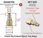 10 Pieces 1 4  Quick Connect Air Hose Fittings Female Coupler Kit
