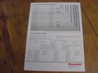 Kawasaki Generator Brochure Excellent Condition