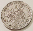 1901 Brazil 100 Reis Mcmi Decree 1818 First Republic Brazilian History Km  503