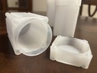 Lot Of 3 Square Coin Storage Tubes For 1oz Silver Rounds   Casino Chips