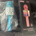 Wireless Microphone Ktv Music Hi Fi Speaker fm Radio usb tf Karaoke 