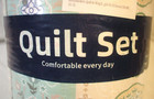 Goodidea Boho Quilt Set King Size  90  x104    Mint Green cream  new In Package 