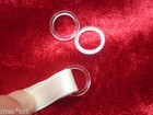 4 Plastic Rings Transparent Or Colorful For Underwear  Top Or Bra Straps  Crafts