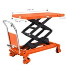 1760lbs Heavy Duty Scissor Lift Table 59  High Lift Double Scissors Lift Table