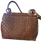 Naturalized Handbag Women   s Brown Woven Snap Closure