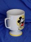 Walt Disney Productions Mickey Mouse Pedestal Coffee Mug Japan 1970 s Vintage