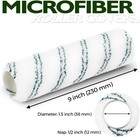 18 Pack 9  X 1 2  Nap Microfiber Paint Roller Covers  Lint-free Microfiber Cover
