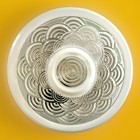 Vtg  mini  1930 s-1950 s Art Deco Nouveau Glass Shade Ceiling Light Fixture 