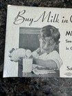 Vintage Milk Bottle Ink Blotter Card Circa 1920 Ephemera Save The Babies