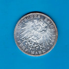 Hesse-darmstadt - Fantastic Historical Rare Ernst Ludwig Silver 5 Mark  1904
