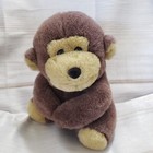 Vintage Brown Monkey Plush Stuffed Animal Clasped Hands Rare 7 Inch 1994