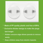 Safety Outlet Plug Protector Covers 52 Pcs Child Baby Proof Electric Shock Guard