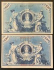 1908 Germany Paper Money - 100 Mark Red Seal Banknotes  red And Green Seal  