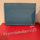 Cartier Blue Leather Card Holder Credit Card Wallet W  Corner Hardware   Box