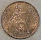 Great Britain 1936 Half Penny Rb Bu
