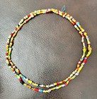 Vintage African Christmas Trade Beads Necklace