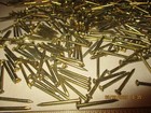 Real Nice Lot Of 100--1 3 8  Long X Just Under 1 8  Shank Brass Plated Nails