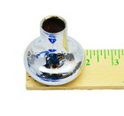 Tractor Parking Air Brake Knob Deluxe Screw-on Blue Jewel  Chrome Body