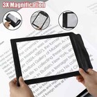 A4 Full Page 3x Magnifier Sheet Book Reading Aid Lens Large Magnifying Glass