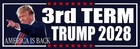 Trump 2028 3rd Term Bumper Sticker Or Magnet Pair Trump Sticker Decal 2028
