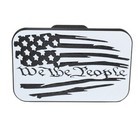 We The People  Patriotic Tattered Flag Trailer Hitch Cover  Fits 2  Receivers