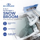 Snow Joe Windshield Ice Scraper Car Window Snow Removal Broom For Winter  Sjblzd