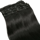 Clearance 8 Pieces Clip In 100  Remy Human Hair Extensions Remi Full Head Thick