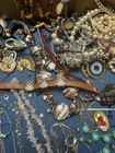 Antique Vintage Junk Drawer Jewelry Estate Sale Find Lot G-36