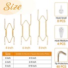 12pcs Decorative Plate Hangers Wall Spring Hook Holder Hanging Home 6 8 10inch