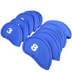 10 Pcs Neoprene Golf Iron Head Covers Club Headcovers Protect Set