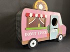 Decorative Wooden Bird House Painted Wood    Metal Birdhouse Rustic Hanging