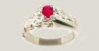 Ruby Ring   ct Antique 19thc Ancient Asian Warrior Invulnerable Invincible Amulet