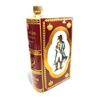 Camus Napoleon Cognac Empty Bottle Vintage Book Shape Limoges Castel 22k Gold