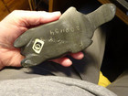 Vintage Canadian Inuit Eskimo Signed  art Carved Stone Beaver  Vg Unusual