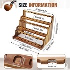 Acacia Pipe Stand Holder For 24 Smoking Pipes