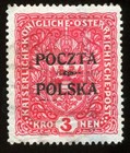 Poland 1919 Poczta Polska Overprinted On Austria 1916 Stamp Scott  41 No Gum 222