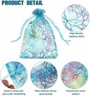 100 200 400 Sheer Coralline Organza Gift Bag Favor Jewelry Pouches Wedding Party
