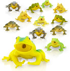 3 Inch Realistic Plastic Assorted Frogs - 12 Pack