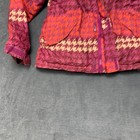 Burton Dryride Jacket Girls Multicolor Houndstooth Hooded Full Zip Winter Warm