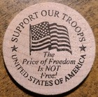 2012 Great River Regional Coin Club Wooden Nickel Coast Guard Support Our Troops