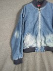 Vtg Ralph Lauren Polo Country Dry Goods Denim Baseball Jacket Size Lg
