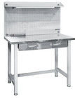 Seville Classics Ultrahd Stainless Steel Led Lighted Workcenter  Granite Gray