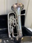 Besson Silver 4 Valve Euphonium Made In England   id b30 