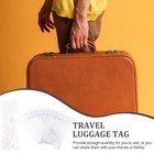  10 Pcs Luggage Label Holder Travel Tag Pvc Sleeve Suitcase Baggage Handbag