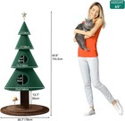 60 Inch Cat Tree For Indoor Cats Tall Cat Tower Furniture Christmas Tree Beds