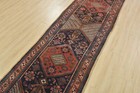 Sarab Runner 3 2   X 10 9   Blue Wool Semi-antique Tribal Hand-knotted Rug