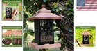 Outdoor Cedar Bird Feeder - 9 X 9 X 13 Inch Hanging Design For A Lovely Garden
